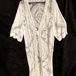 Beach bikini lace cover up